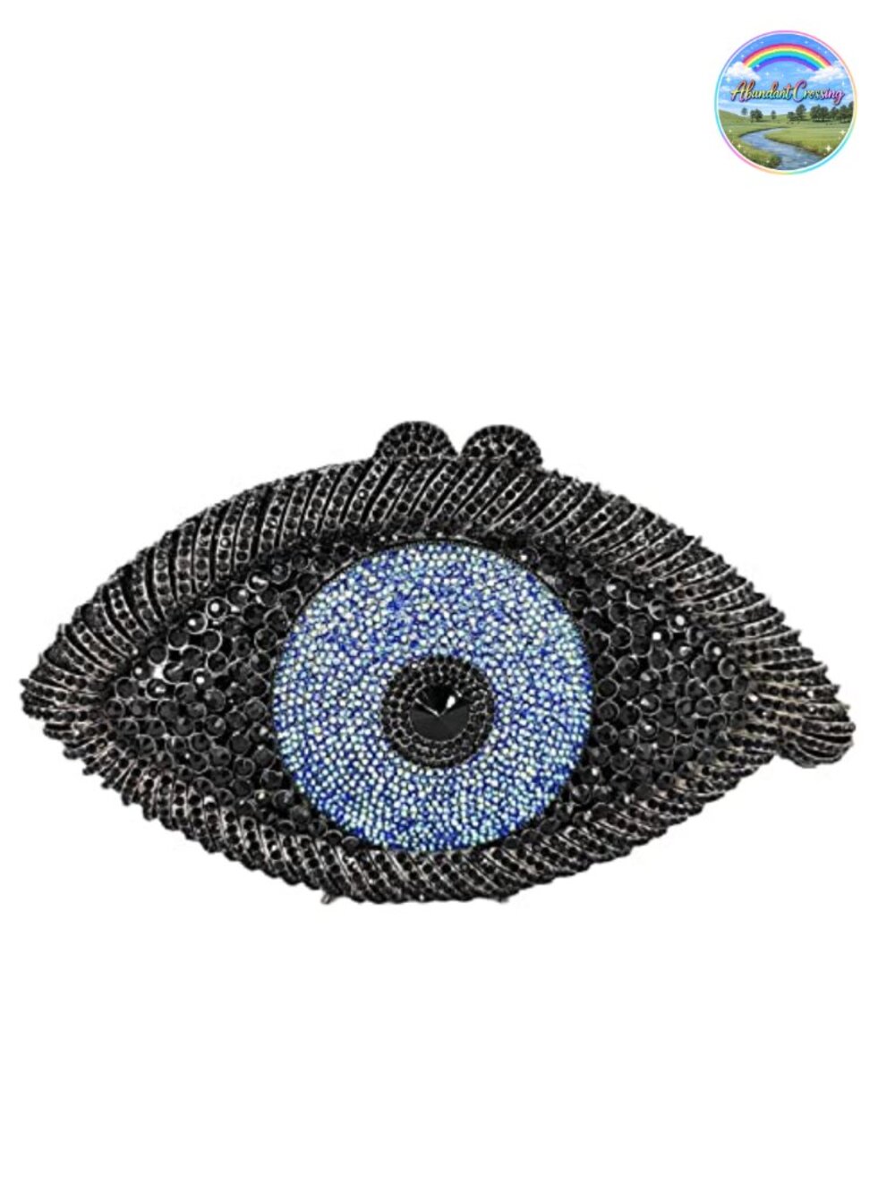 Rhinestone Crystal Evening Clutch with Detachable Straps
